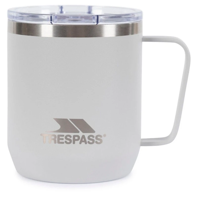 Image of Trespass Trespass Nooper Stainless Steel Travel Mug in Light Grey Light Grey One Size Unisex 5063300281338