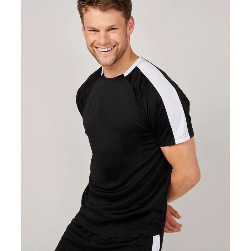 Image of Finden & Hales Mens Team T-Shirt in Black Size: Large Black Male L