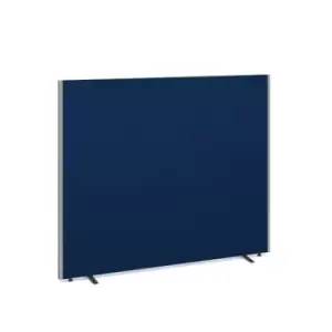 image of Floor standing fabric screen 1500mm high x 1800mm wide - blue