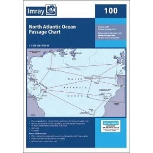 Image of Imray Chart 100 North Atlantic Ocean Passage Chart Paperback / softback 2018