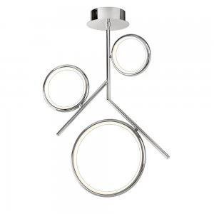 Image of Ceiling, 36W LED, 3000K, 2700lm, IP20, Chrome