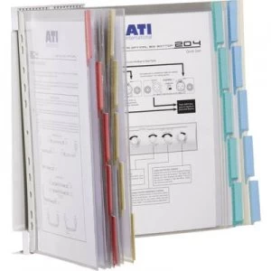 Image of Durable Display board wall bracket Display-System Wall Red, Yellow, Green, Blue 20 x A4 No. of display boards 20