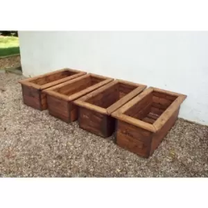 image of 4pc Medium Trough Set - W83 x D41 x H32 - Fully Assembled