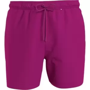 image of Calvin Klein Medium Drawstring Tape Swim Shorts Mens - Pink