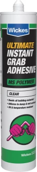 Image of Wickes Ultimate Instant Grab Adhesive Clear - 290ml