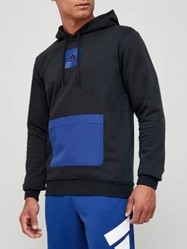 Image of adidas Essentials Fleece Hoodie - Black Size XS Men