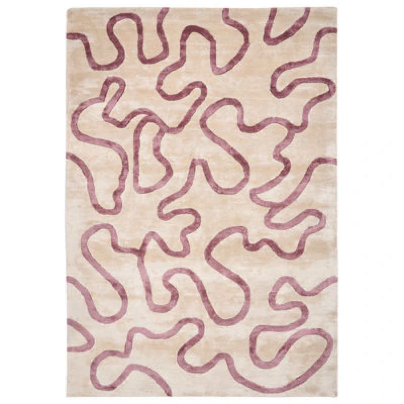 Image of Beliani Rug Kappar Beige 160 X 230 Cm Viscose
