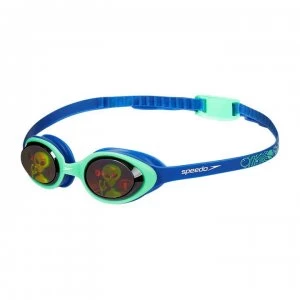 Image of Speedo Illusion Swimming Goggles Juniors - Ultra/Green