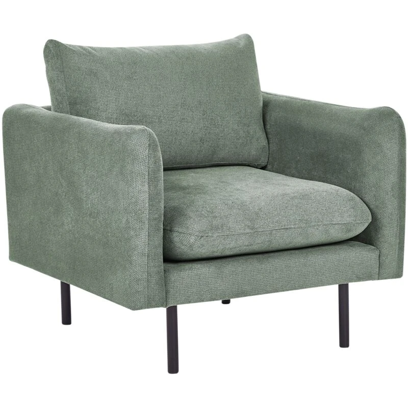Image of Beliani Armchair Vinterbro Fabric Light Green