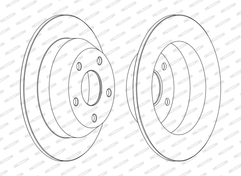 Image of Brake disc FERODO DDF1553C
