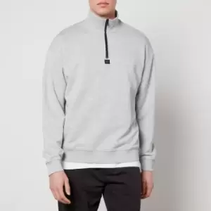 Image of HUGO Durty Cotton Quarter-Zip Sweatshirt - XL
