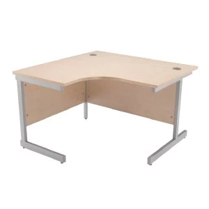 Image of Jemini Maple 1200mm Left Hand Radial Cantilever Desk KF838041