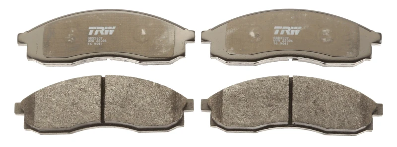 Image of TRW GDB3107 Brake pad set not prepared for wear warning indicator Brake Pad Set,disc brake (402)
