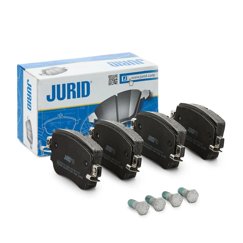 Image of JURID 573603J Brake pad set not prepared for wear warning indicator Brake Pad Set,disc brake (402)