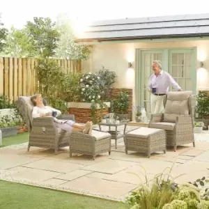 Image of Nova Oyster 5 Piece Outdoor Lounge Set