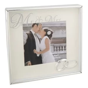 Image of Mirror Message Frame 3x3 Mr & Mrs