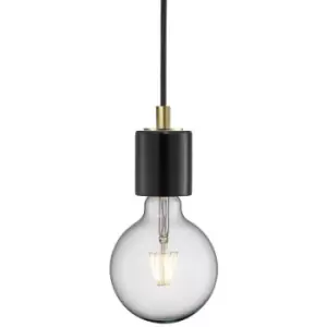 image of Nordlux Siv Slim Pendant Ceiling Light Black, E27