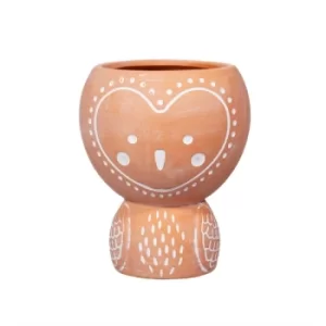 image of Olivia Owl Terracotta Planter