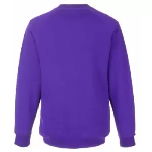 Image of Fruit Of The Loom Childrens Unisex Raglan Sleeve Sweatshirt (12-13) (Purple)