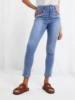 Image of Joe Browns Joe Browns Oh Happy Days Crop Jeans Blue Size 12, Women