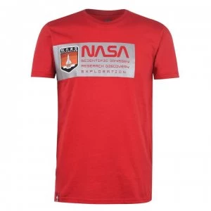 Image of Alpha Industries Mars Reflective T Shirt - Speed Red 328