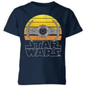 image of Star Wars Sunset Tie Kids T-Shirt - Navy - 11-12 Years