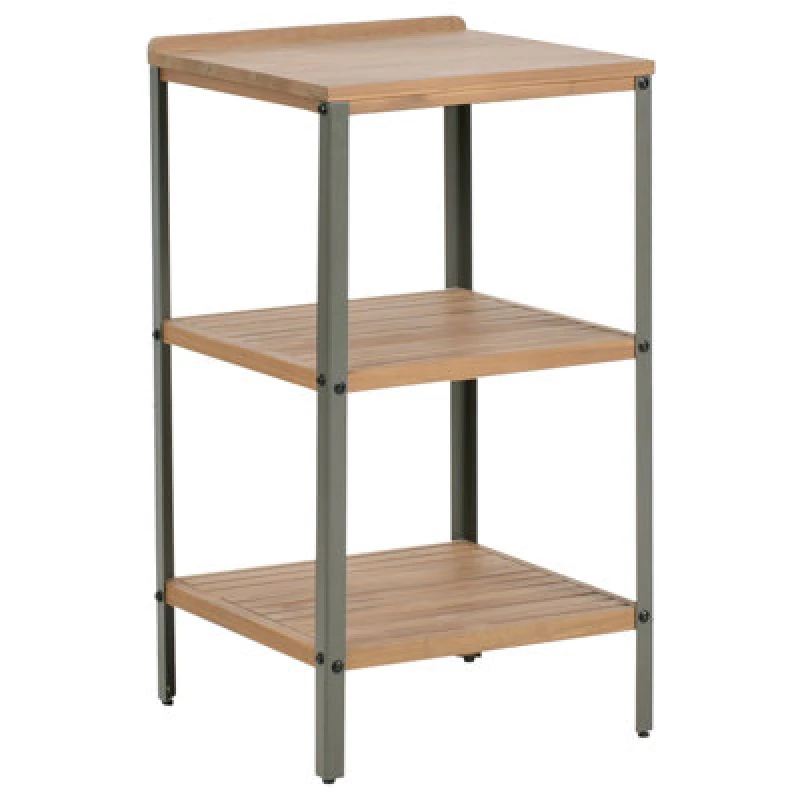Image of Beliani Outdoor Kitchen Island Ivrea Certified Acacia Wood Brown