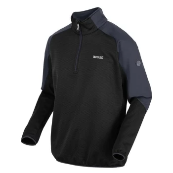 Image of Regatta Highton Full Zip Fleece III - Blk/IndiaGry