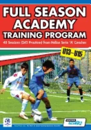 Image of full season academy training program u13 15 48 sessions from italian series