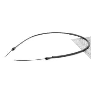 Image of RIDEX Brake Cable PEUGEOT,CITROEN 124C0181 4745J0,4745X8,96222503 Hand Brake Cable,Parking Brake Cable,Cable, parking brake 4745J0,4745X8,96222503