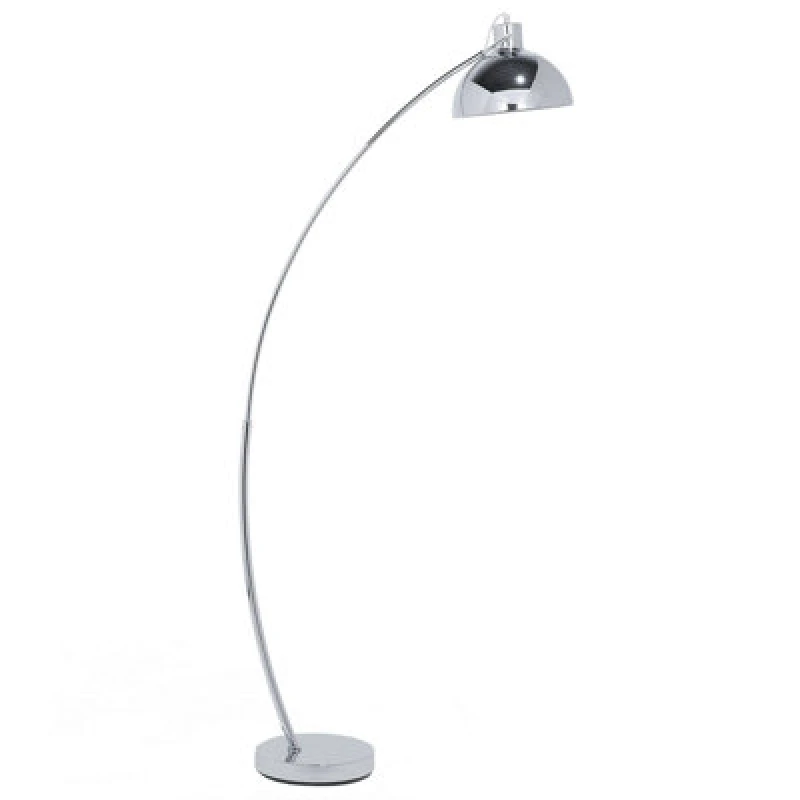 Image of Beliani Floor Lamp Dintel Metal Silver
