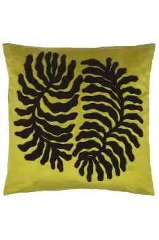 image of Maldive Botanical Velvet Tufted Cushion