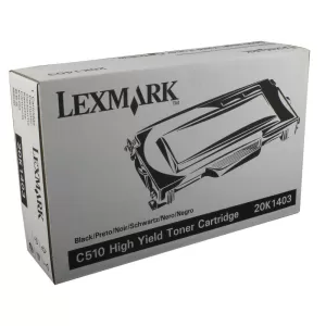 image of Lexmark 20K1403 Black Laser Toner Ink Cartridge