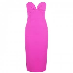 Image of Bardot Cold Shoulder Dress - Pink