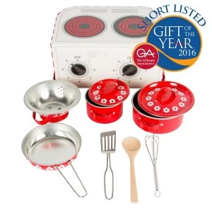 Image of Sass & Belle Red Daisies Play Cooking Set