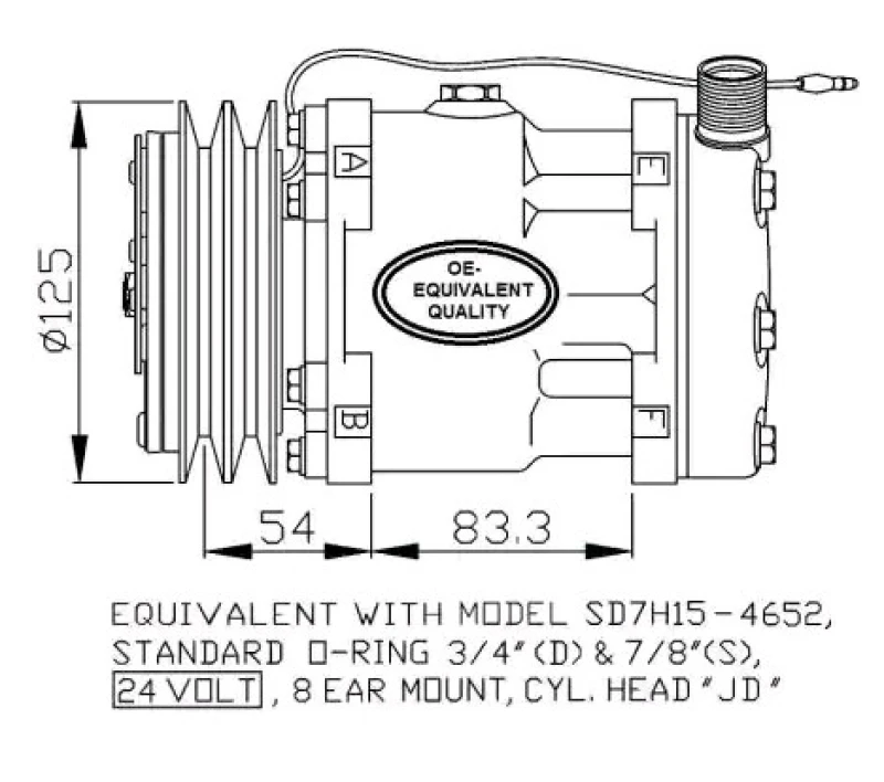 Image of NRF 32873 AC Compressor EASY FIT PAG 100, with PAG compressor oil, with gaskets/seals Compressor,air conditioning (447)