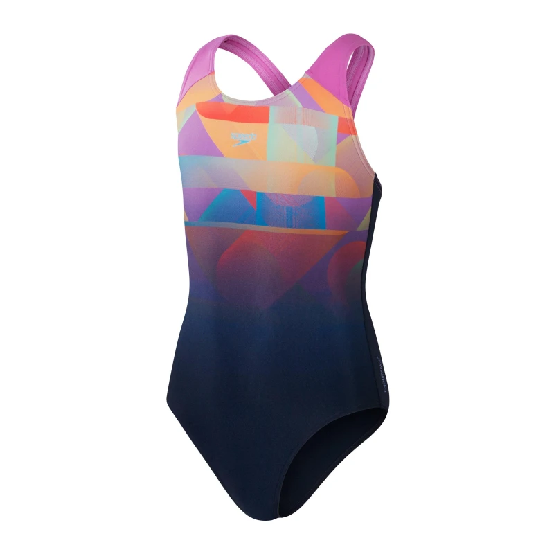 Image of Speedo Digital Placement Splashback Junior - Blue Blue S