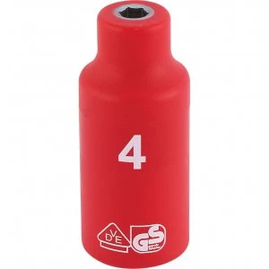 Image of Draper 1/4" Drive VDE Fully Insulated Hexagon Socket Metric 1/4" 4mm