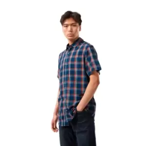 Image of Craghoppers Mens Rafie Short Sleeved Lightweight Check Shirt XL - Chest 44' (112cm)
