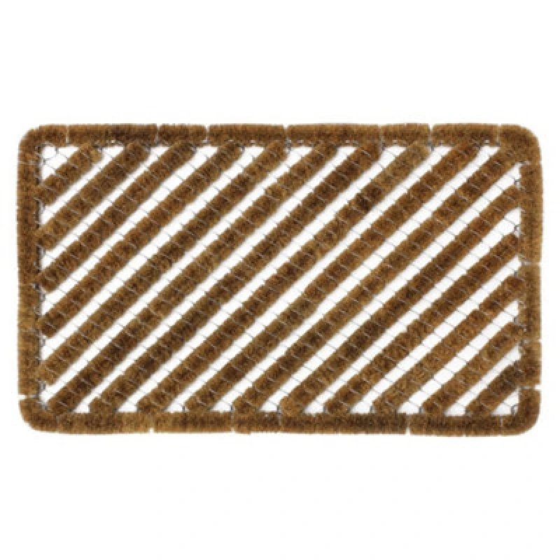 Image of JVL Boston Scraper Door Mat, 39x59cm Brown