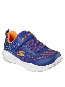 Image of Skechers Boys Nitro Sprint 3D Print Trainer, Blue, Size 1 Older