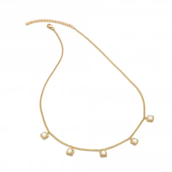 Image of Square MOP Necklace DN182