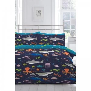 Image of Sea Life Reversible Duvet Set