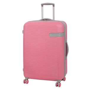 IT Luggage 8 Wheel Hard Shell Medium Salmon Suitcase