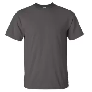 image of Gildan Mens Ultra Cotton Short Sleeve T-Shirt (M) (Charcoal)