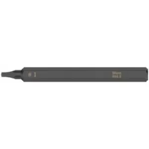Image of Wera 868 S Square Head Socket Bit for Impact Screwdrivers: # 1 x 70 mm - N/A
