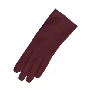 image of Eastern Counties Leather Womens/Ladies Sadie Contrast Panel Gloves (M) (Cranberry/Cranberry)