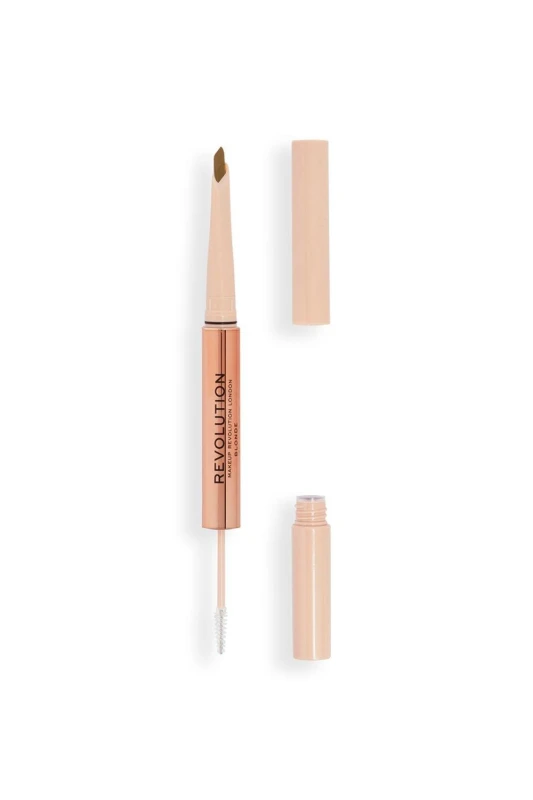 Image of Makeup Revolution Fluffy Brow Filter Duo Bronde