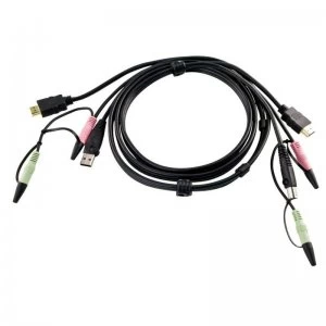 image of Aten USB and HDMI Kvm Cable - CS1792 CS1794 1.8m