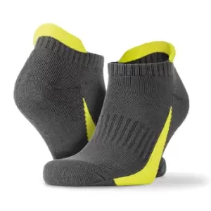 Image of Spiro Unisex Adults Sports Trainer Socks (Pack Of 3) (4/7 UK) (Grey)